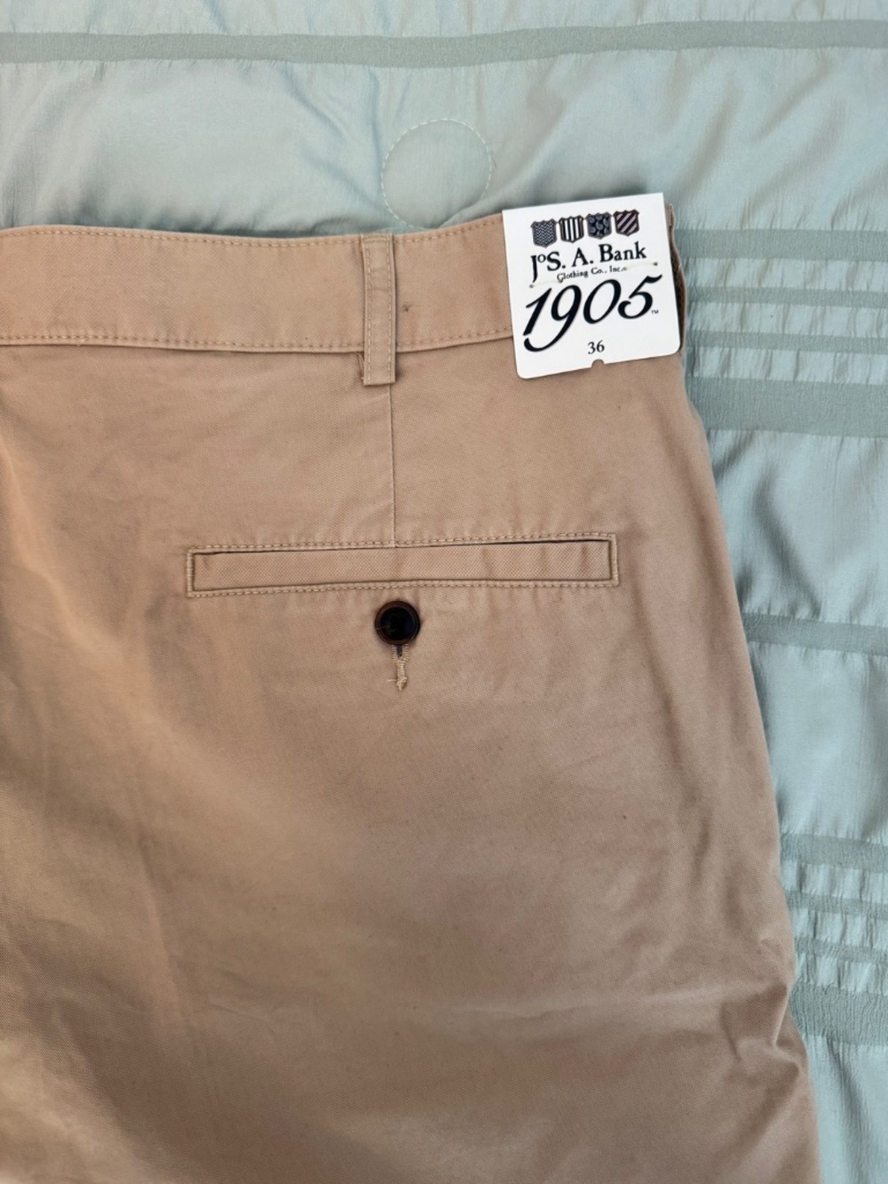 Men’s Jos. A. Bank 1905 Khaki Shorts Size 36 NWT - Picture 5 of 5